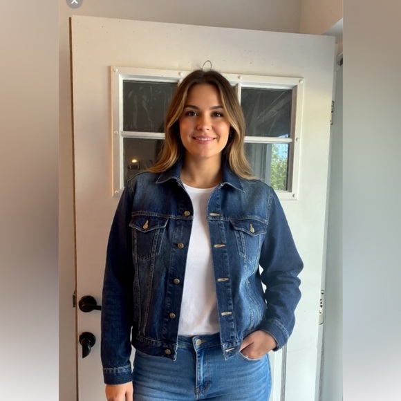 DAVID.ANN Jackets & Blazers - Denim Jacket by [Brand] - Classic Blue